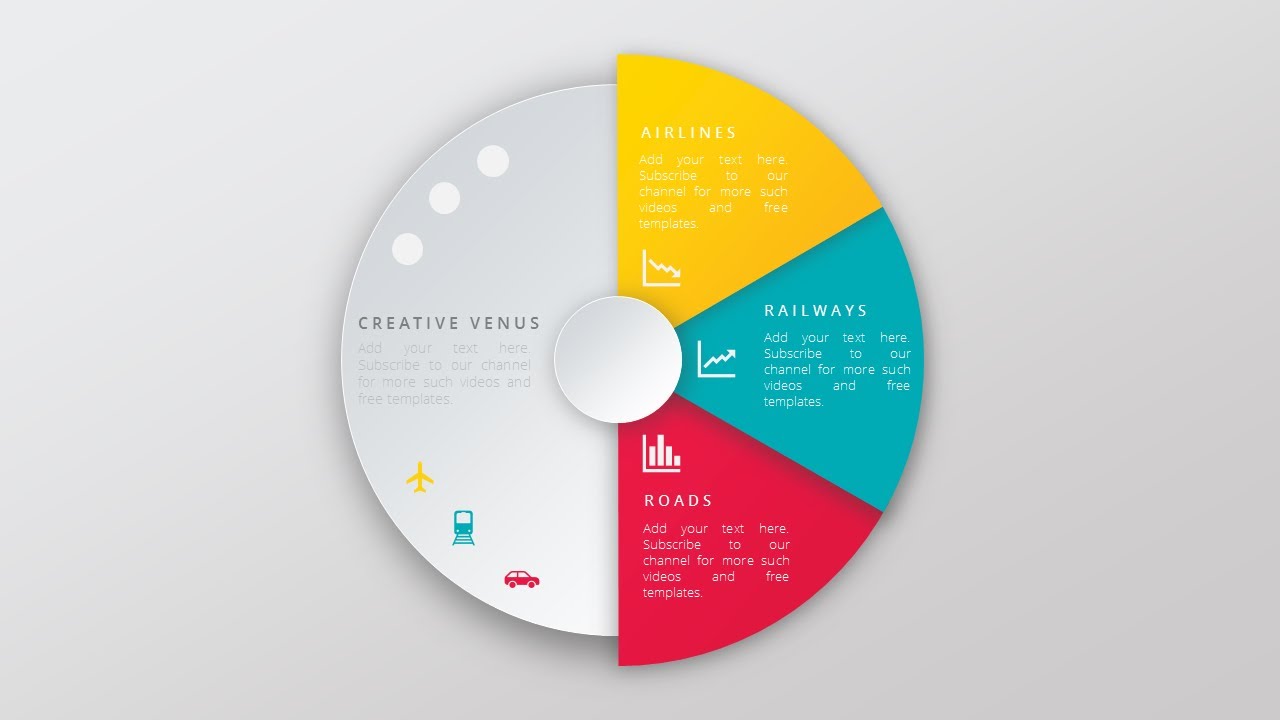 Create Super Impressive #Vector Like #Pie #Chart in Microsoft Office PowerPoint (PPT)