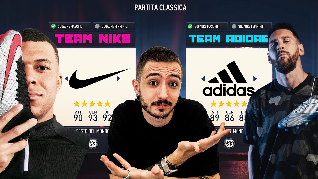 TEAM NIKE vs TEAM ADIDAS su FIFA 23!