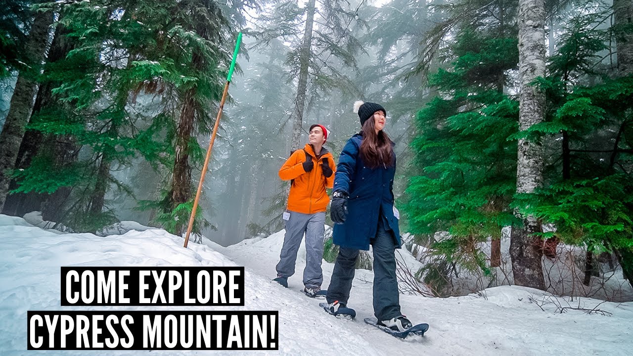 Vancouver's BEST Winter Activity For Non-Skiers: SnowShoeing at Cypress Mountain BC // Nat and Max