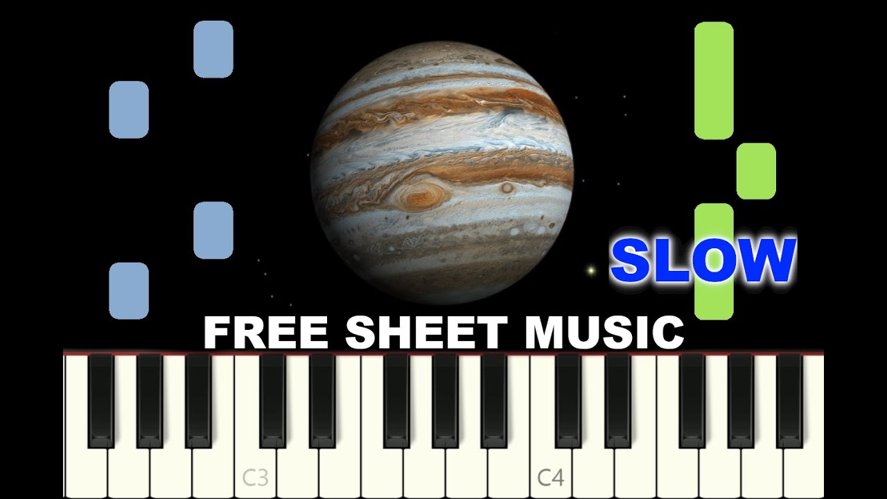 SLOW EASY piano tutorial 