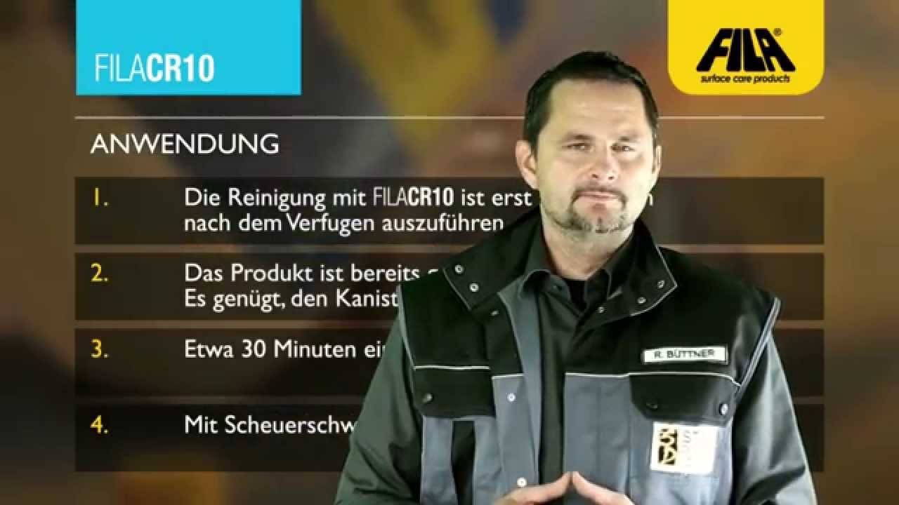 ✅✅ Fila CR10 Spezialreiniger für Epoxidharz Entfernung von Fliesen oder Mosaik vom Stein-Doktor