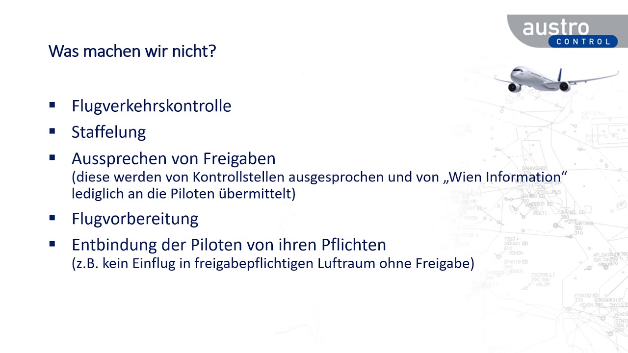 Season Opener 2021 - Fluginformation durch „Wien-Info“