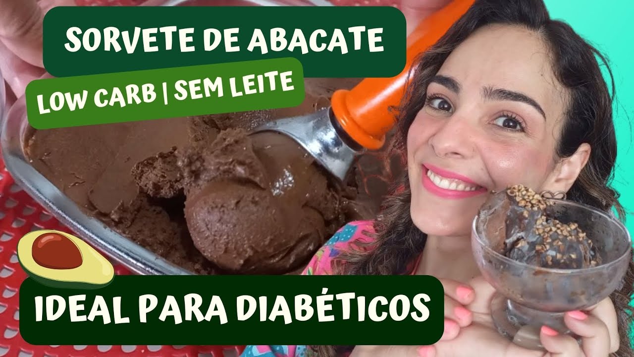 Sorvete / Gelato De Abacate Low Carb Sem Leite | Ideal Para Diabéticos