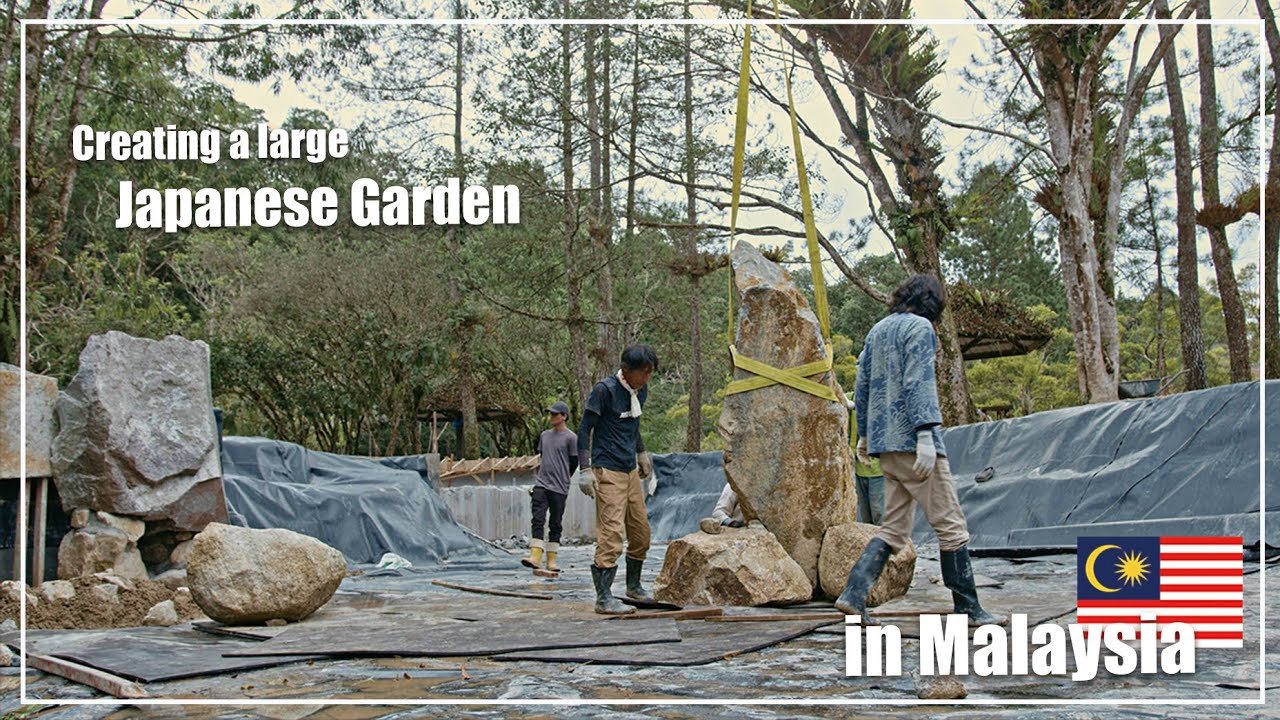 (Pro.66 - Ep.1) Going Abroad! Professional Japanese Gardeners create a  Japanese garden in Malaysia