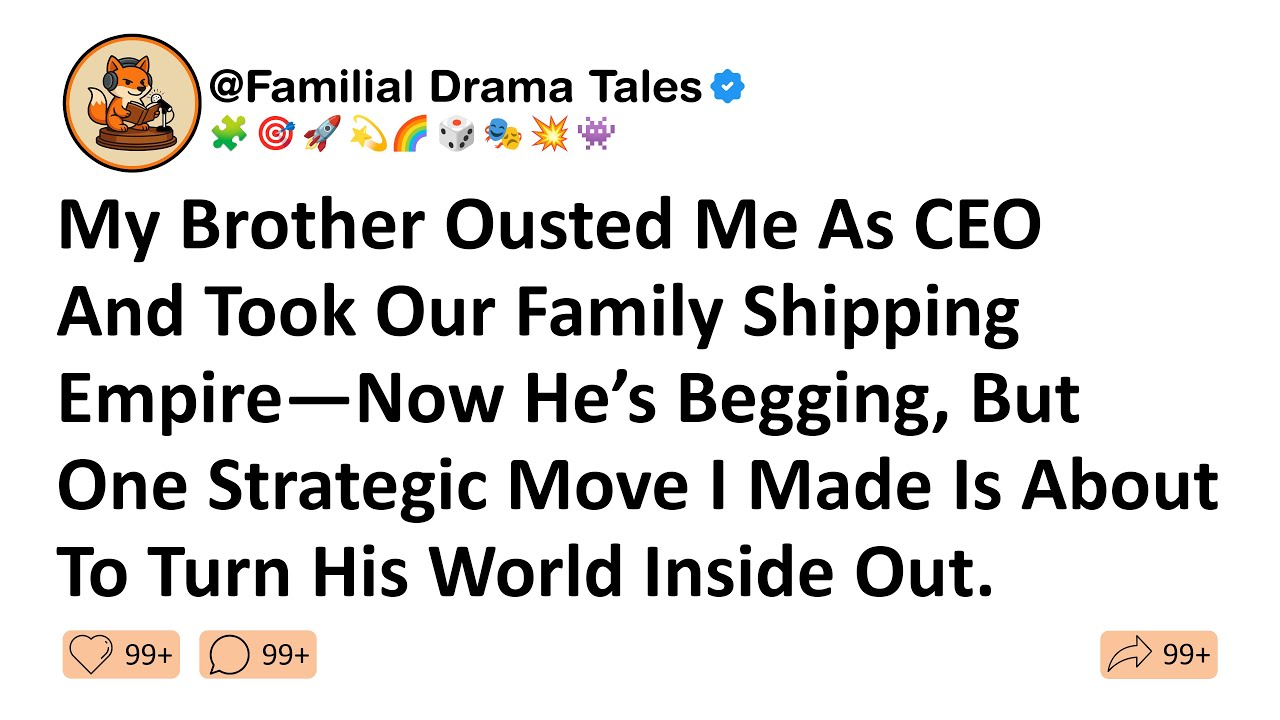 My Brother Ousted Me As CEO & Took Our Family Shipping Empire—Now He’s Begging, But One Strategic...