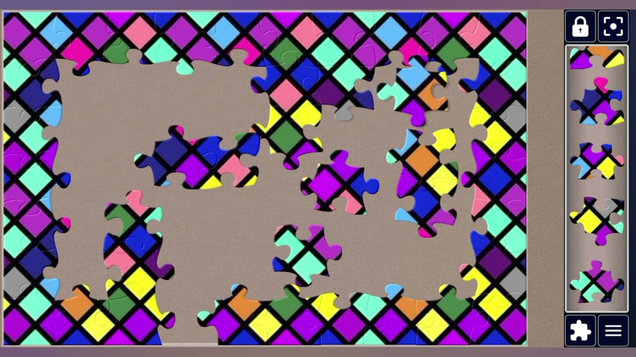 Pixel Prism💎🎨 Rainbow Grid 🌈🧩 amazing jigsaw puzzle 🧩//@jigsawpuzzle45