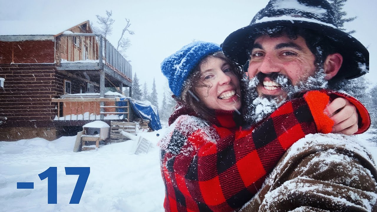 Buried by Back-to-Back Snowstorms | Building Our Off-Grid Alaska Cabin