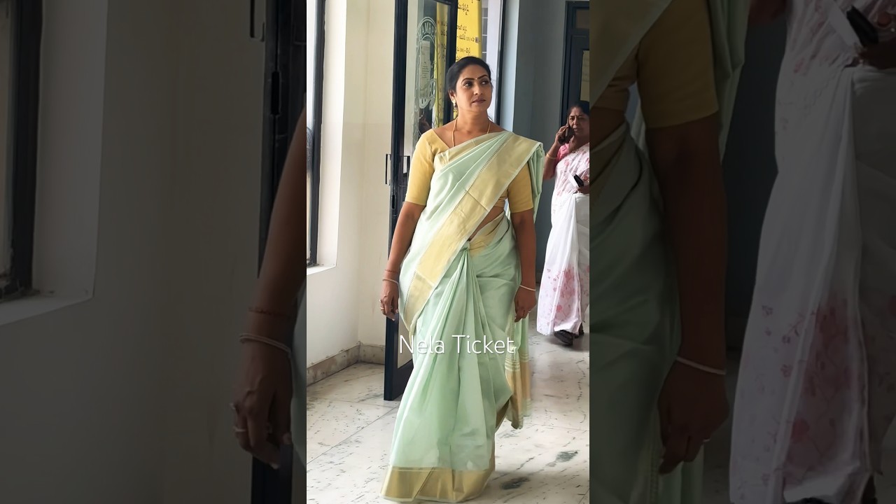 Aamani lovely entry at Anu Movie Press Meet #aamani #deviprasad #bhimanenisrinivasarao #yshorts