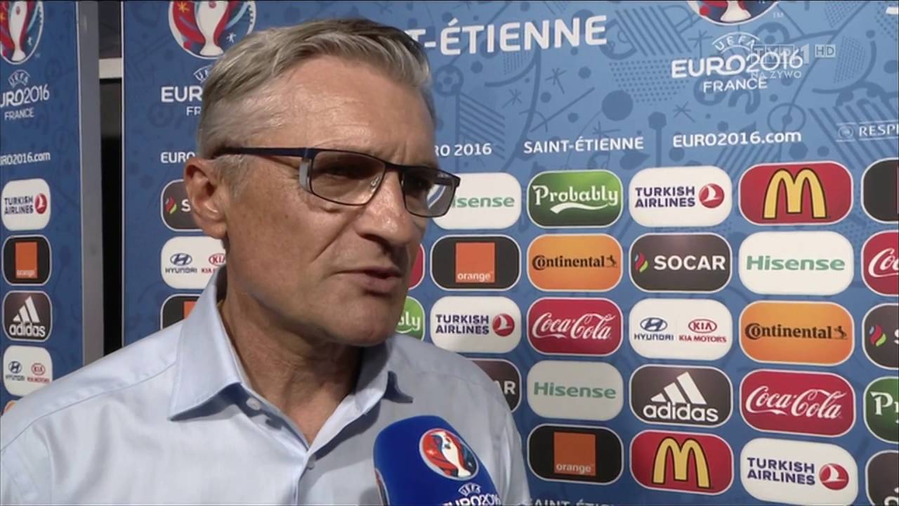 Trener Adam Nawałka po meczu ze Szwajcarią w Euro 2016