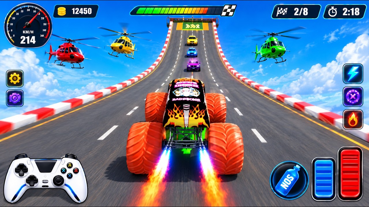 New Monster Truck Mega Ramp Racing 2026 Impossible & Gameplay #9