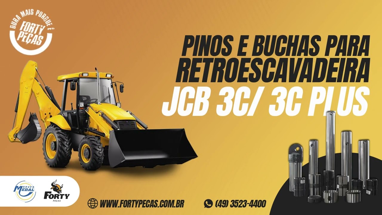 Forty Pe&ccedil;as - Pinos e buchas para JCB 3C / 3C Plus