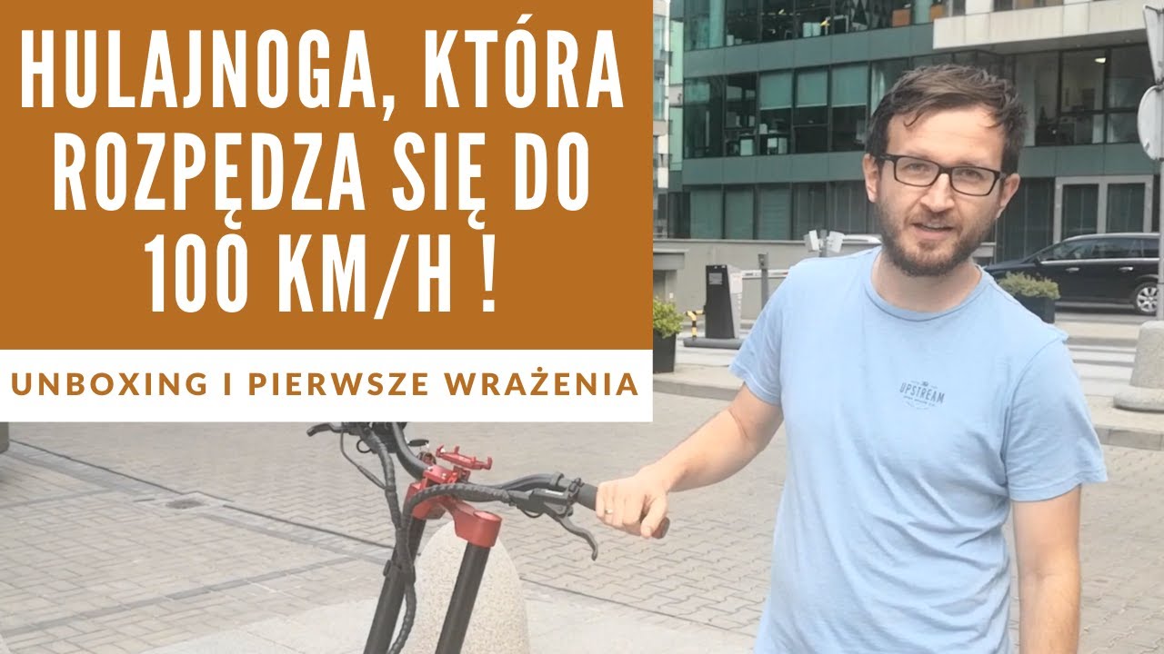 Ta hulajnoga elektryczna rozpędza się do 100 km/h! Techlife X9 - unboxing i pierwsze wrażenia