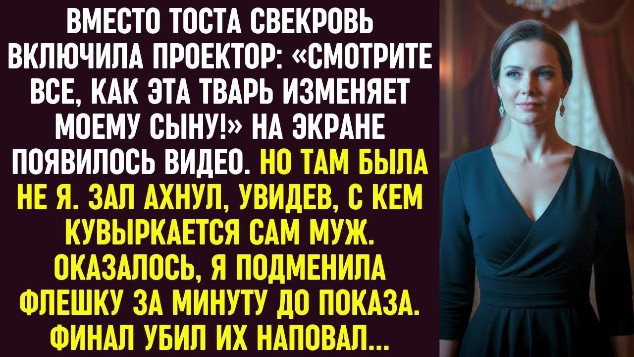 Вместо тоста свекровь включила проектор_ «Смотрите как она изменяет моему сыну!» Но там была не я...