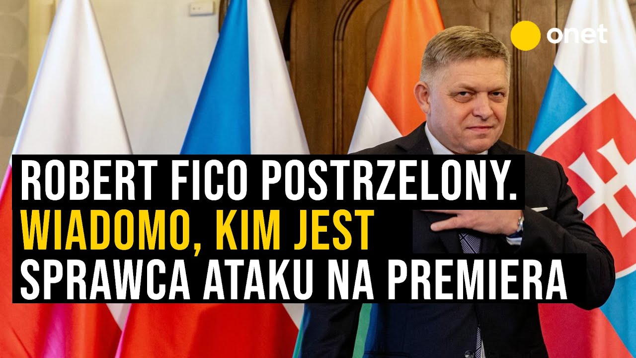 Robert Fico postrzelony. Wiadomo, kim jest sprawca ataku na premiera Słowacji