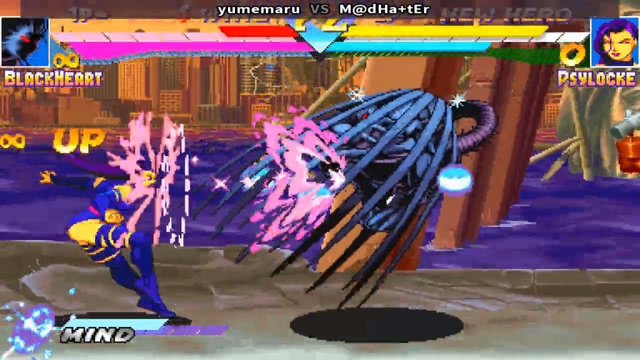 Fightcade 👊 Marvel Super Heroes 👊🏾 Yumemaru 🇯🇵 Vs M@dHa+tEr 🇺🇸