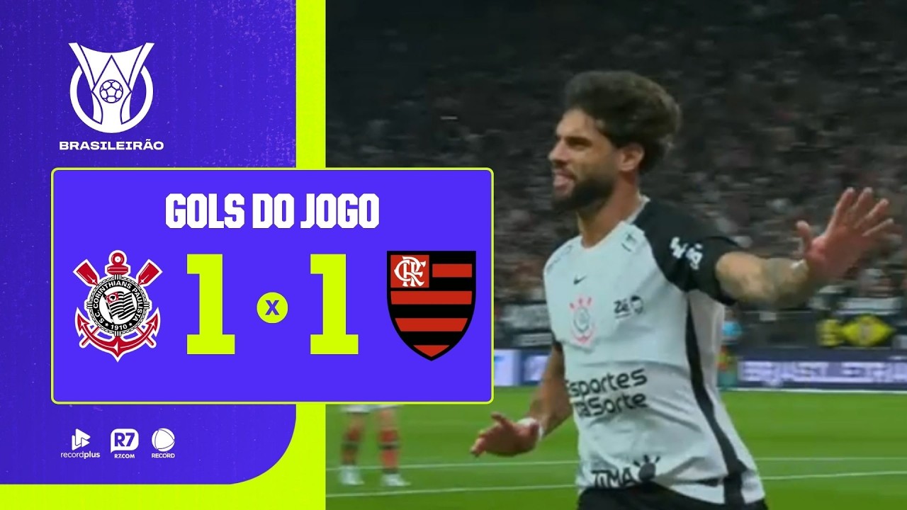 Corinthians 1 x 1 Flamengo: confira os gols do jogo na narra&ccedil;&atilde;o de Cl&eacute;ber Machado