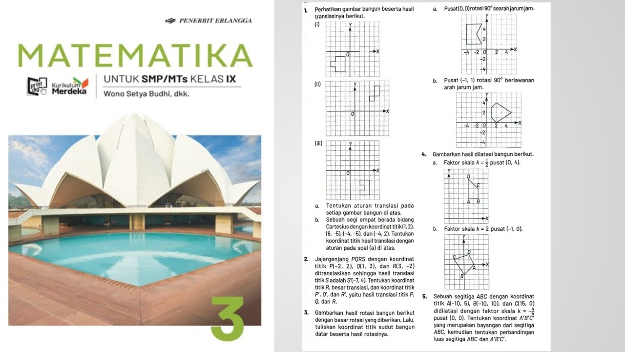 Latihan Soal Akhir Bab 6 hal 234-239 part 4 Matematika Kelas 9