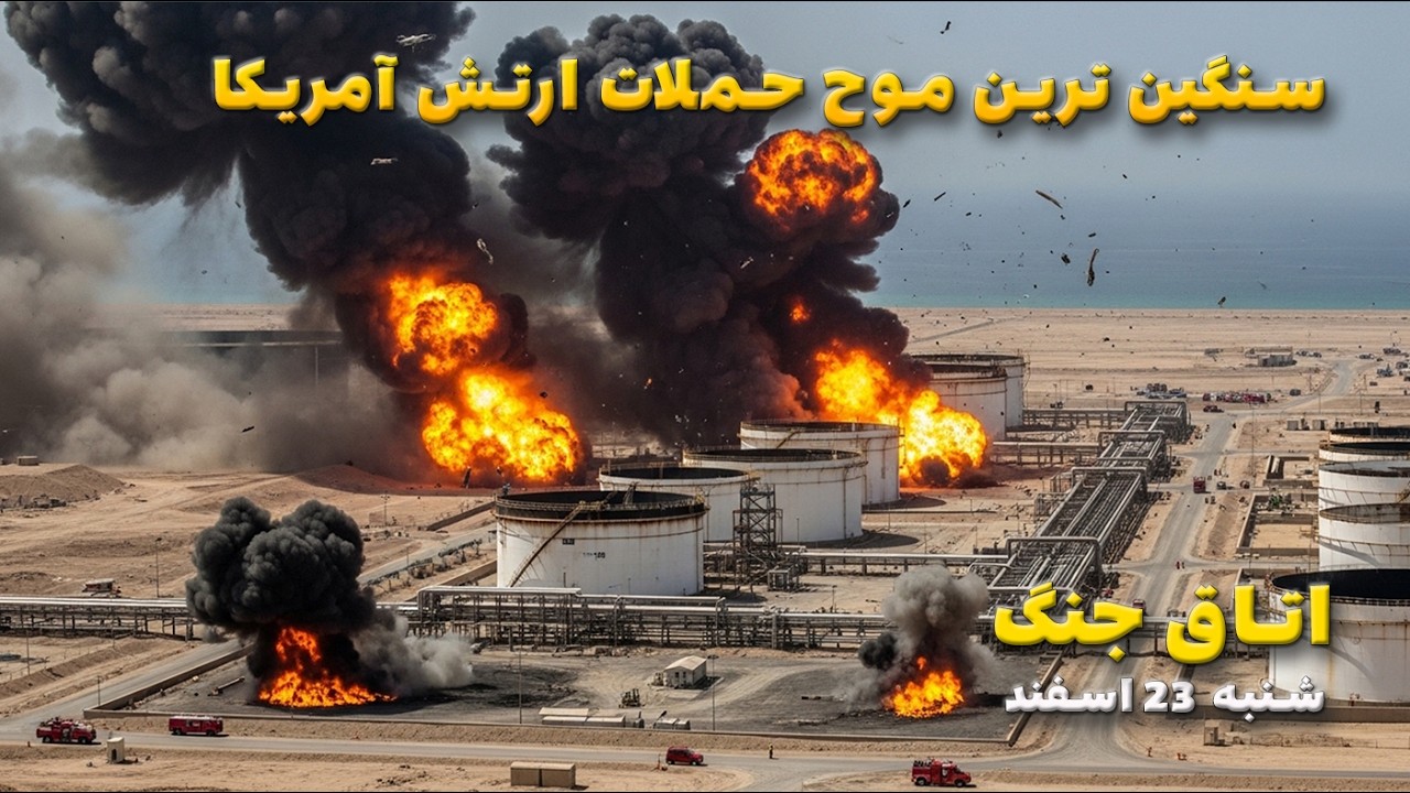 اتاق جنگ شنبه 23 اسفند | سنگین ترین موج حملات ارتش آمریکا