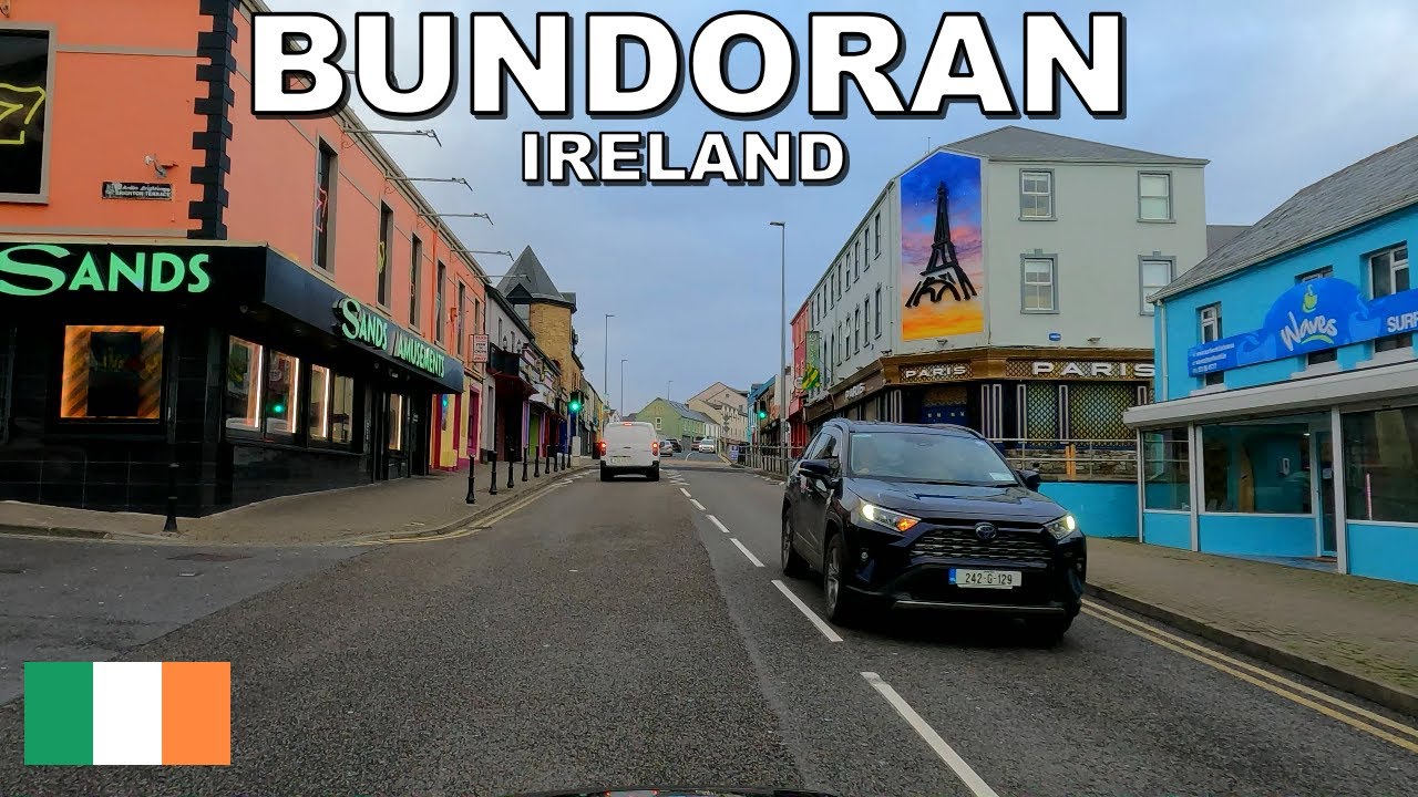 DRIVING through BUNDORAN TOWN in IRELAND 🇮🇪 4K (60fps)