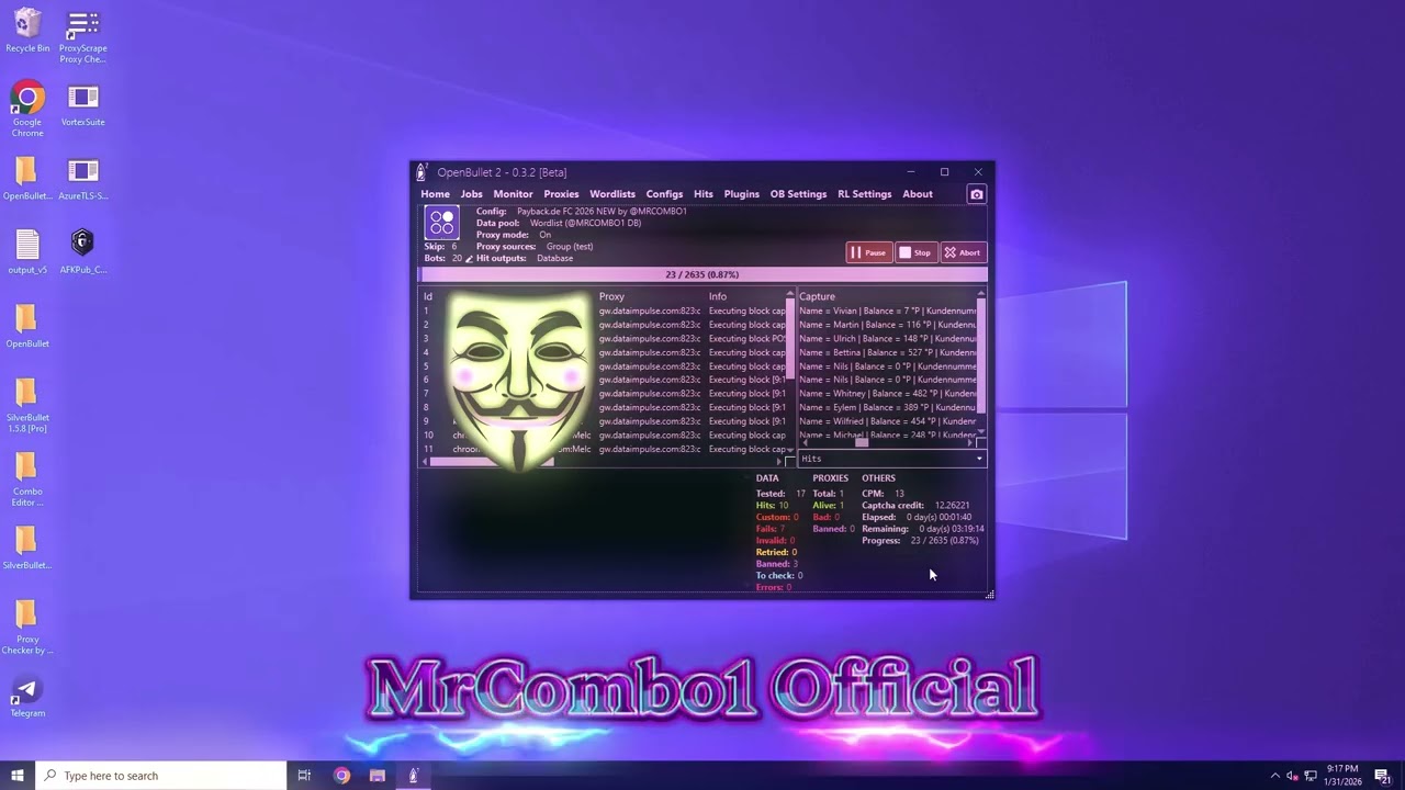 Payback.de Full Capture | OpenBullet2 Config 2026 | MrCombo1 Official