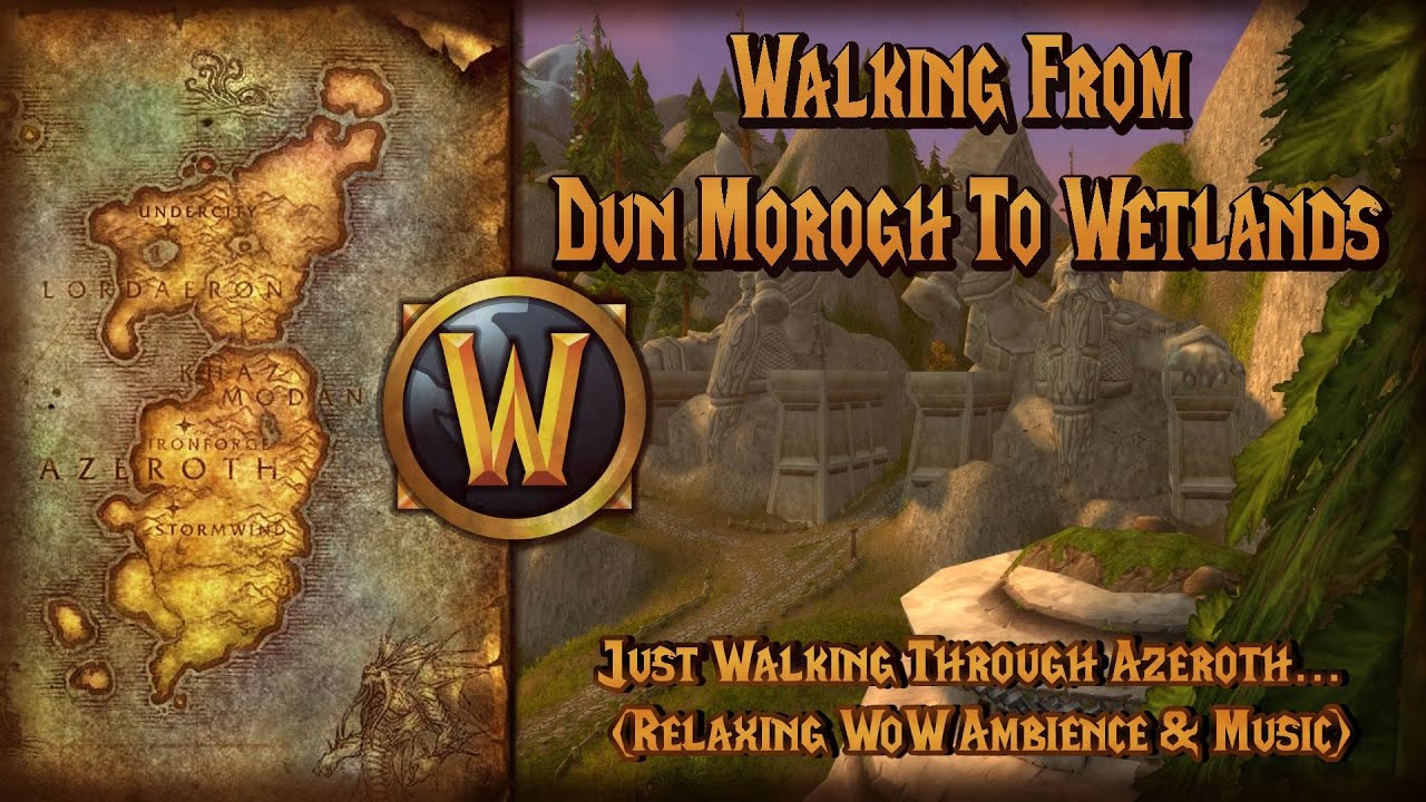 1H Walking From Dun Morogh To Wetlands - Music & Ambience - WoW
