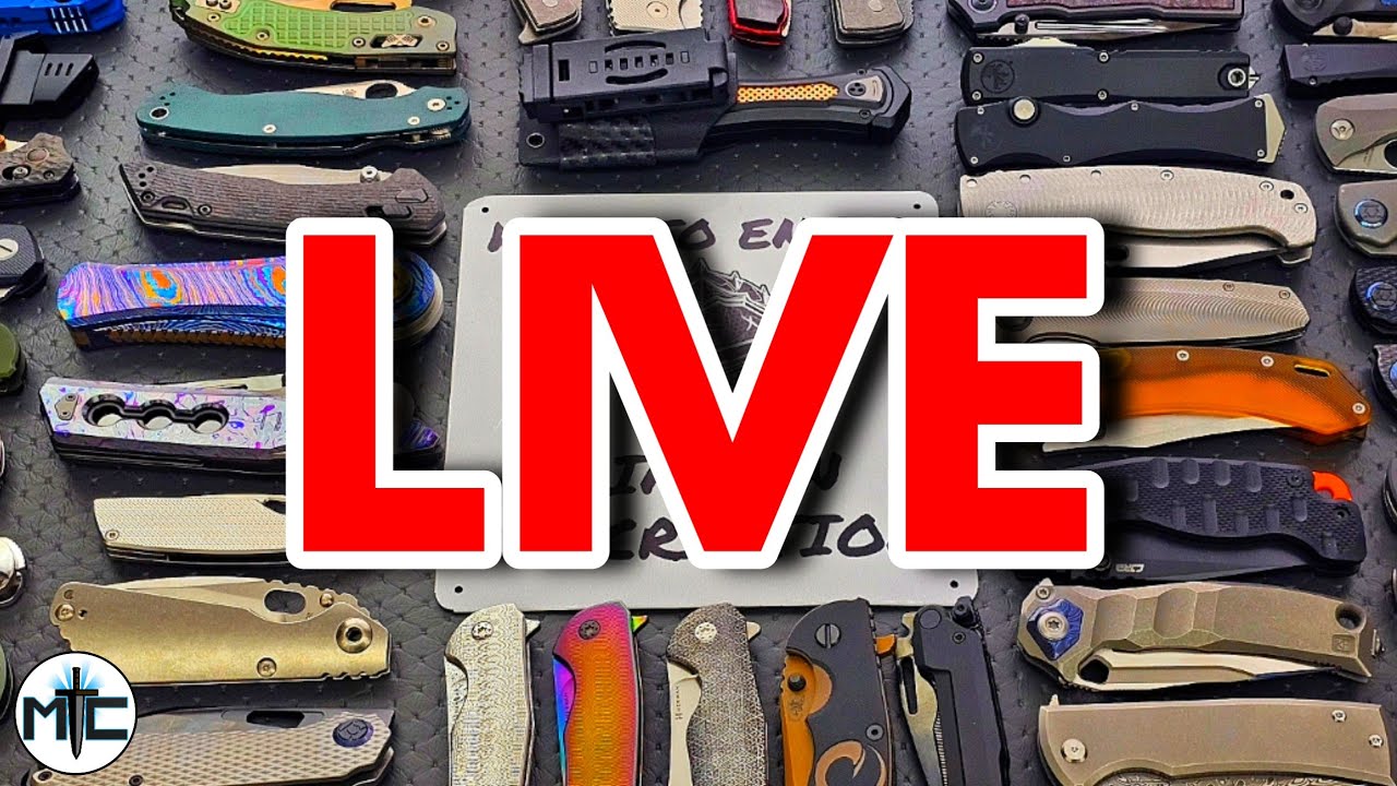 MYSTERY KNIFE GIVEAWAY LIVE! MEGA JACKPOT! 20 NEW KNIVES + Knives & Knonsense