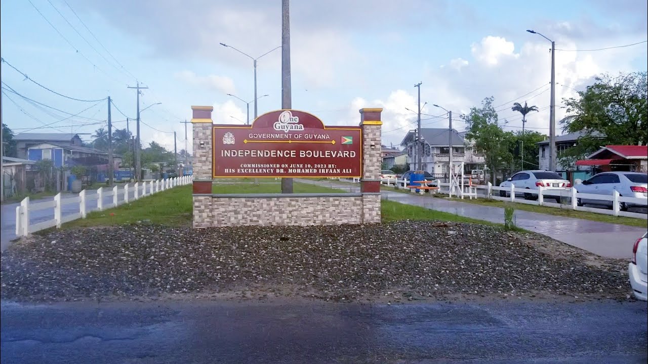 Albouystown Independence Boulevard Punt Trench Road full walk through