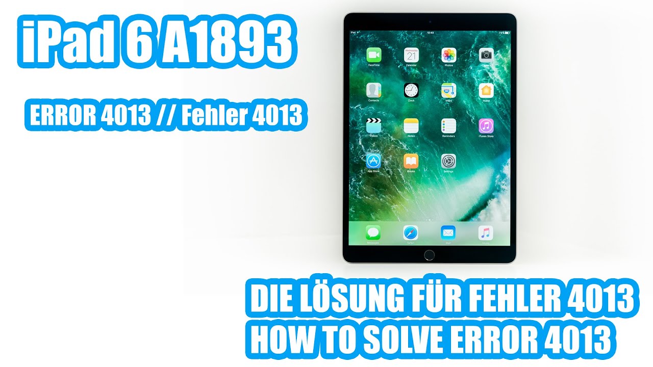 So reparierst Du Fehler 4013 an einem iPad 6 inkl. Datenerhalt - How to repair Error 4013 on iPad 6