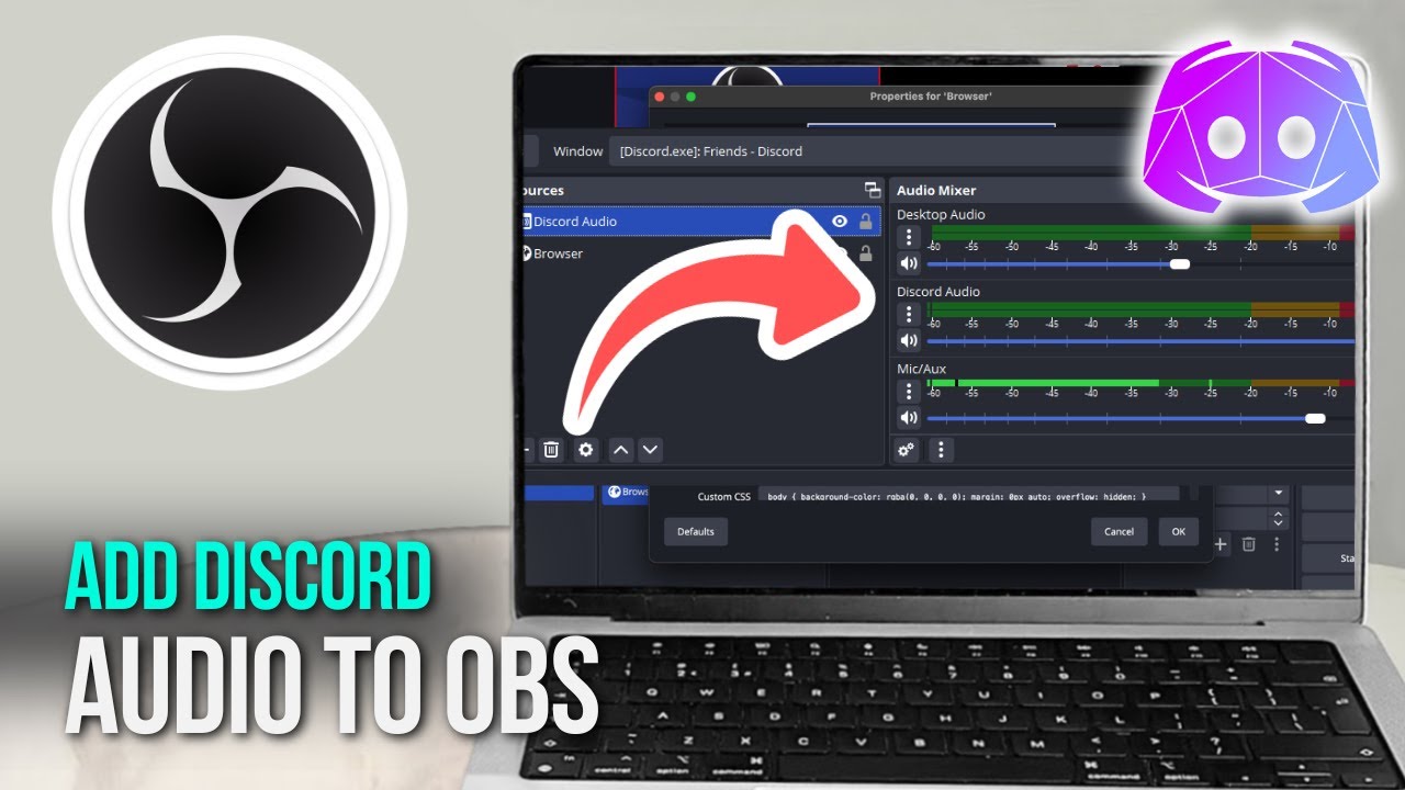 How To Add Discord Audio To OBS