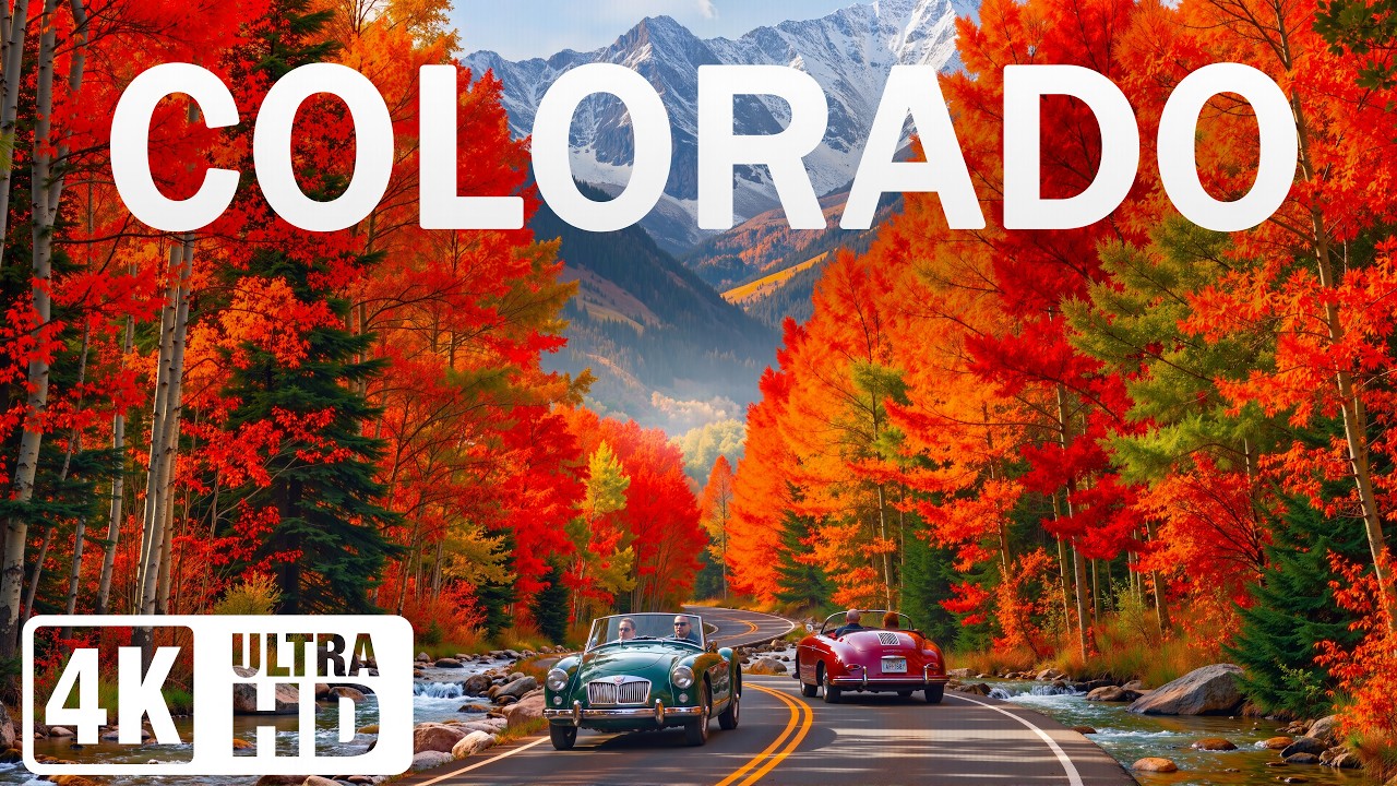 Colorado Autumn 4K UHD 🍁 Aspen, Telluride & Peak Fall Colors | Relaxing Music