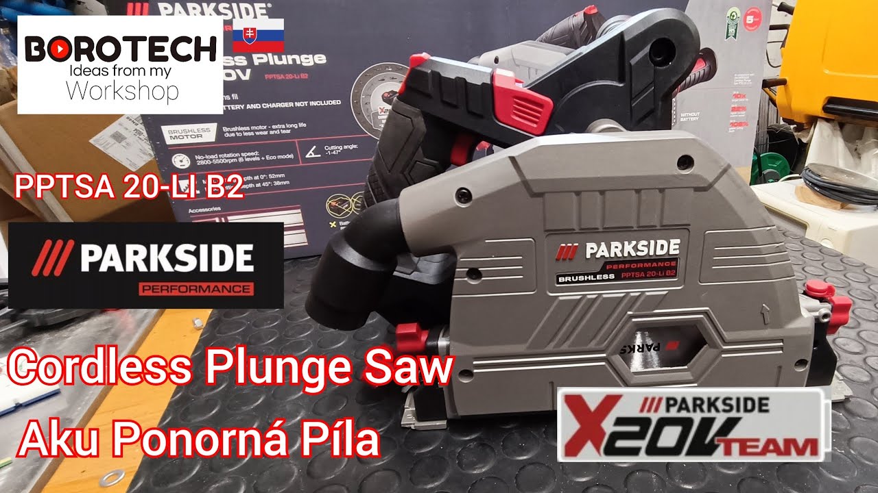 # 228 - Аккумуляторная погружная пила PARKSIDE PERFORMANCE PPTSA 20-LI B2 20 В