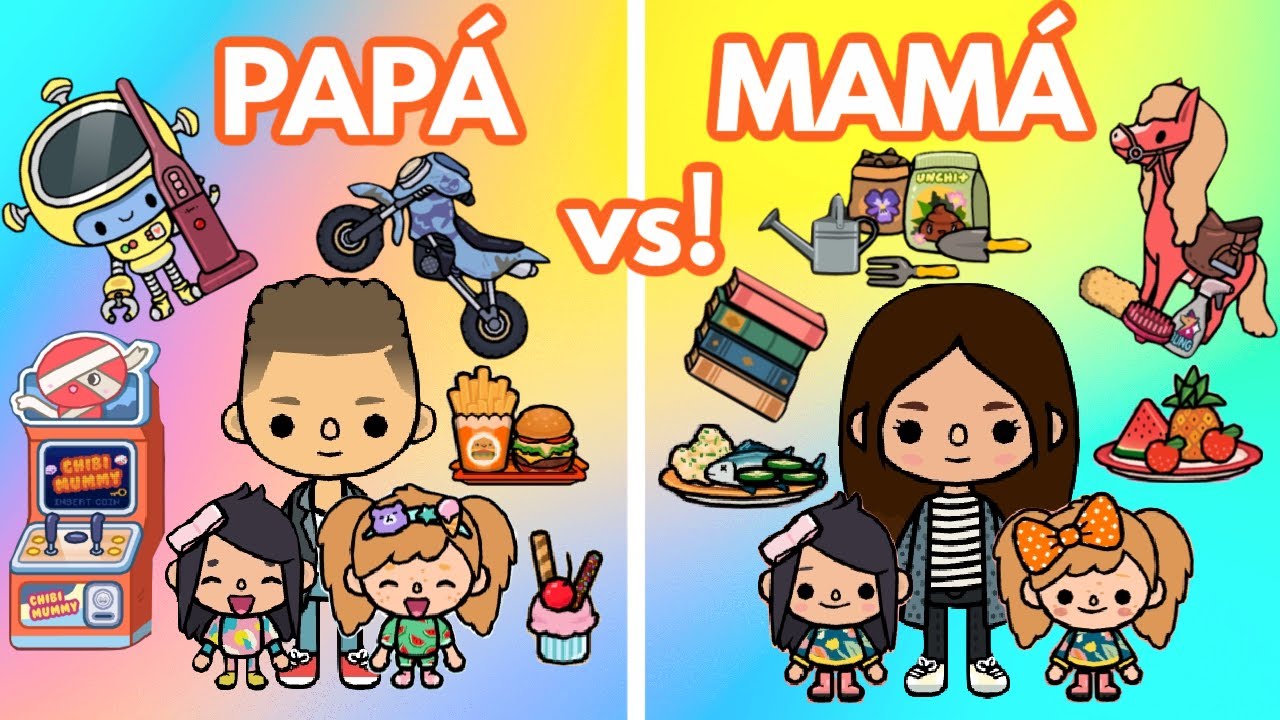 PAPÁ vs MAMÁ 3 Situaciones Graciosas en Toca Life World con Ruth