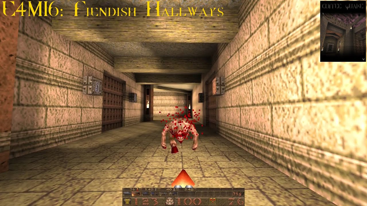 Coffee Quake (Normal) - E4M16: Fiendish Hallways