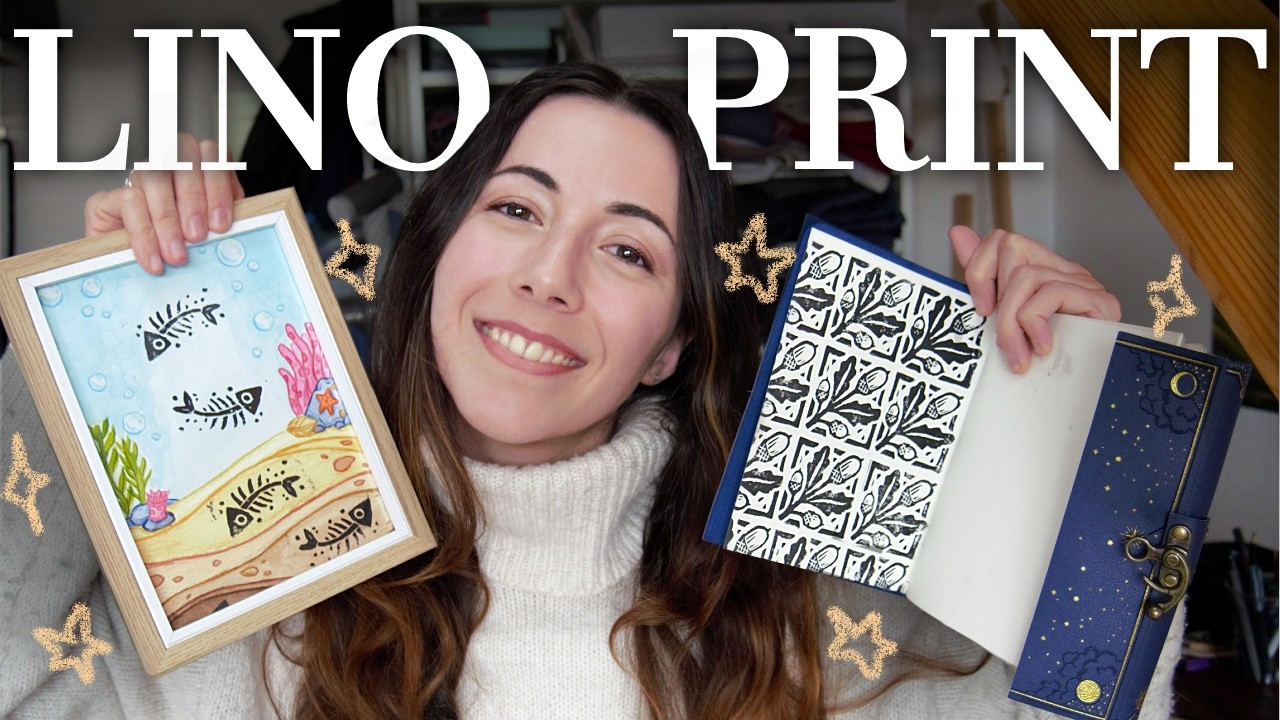 wake up babe, we are learning a NEW CRAFT! ✨ Linocut/Block printing