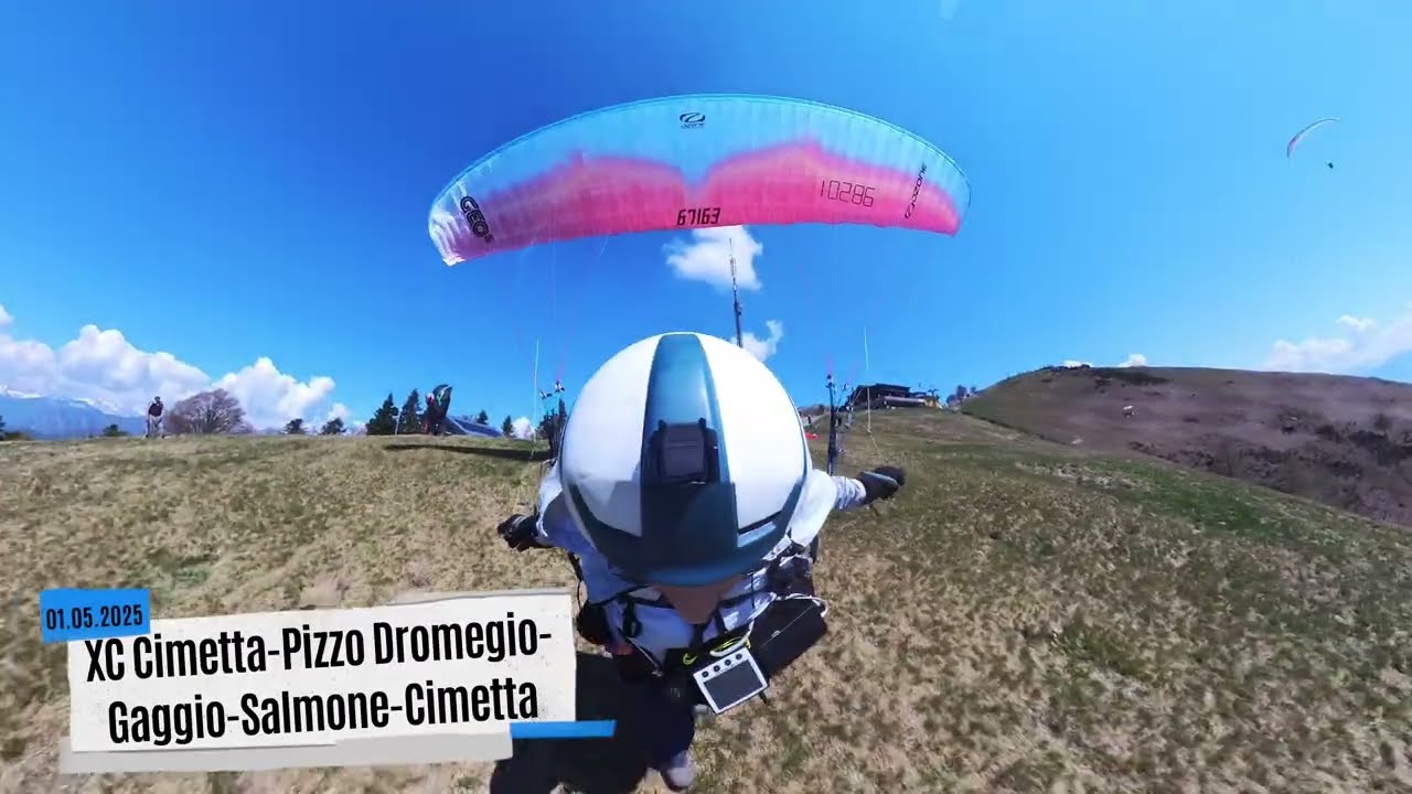Paragliding/Parapendio: volo cross country, 50 km flat tri. Ozone Geo 6.