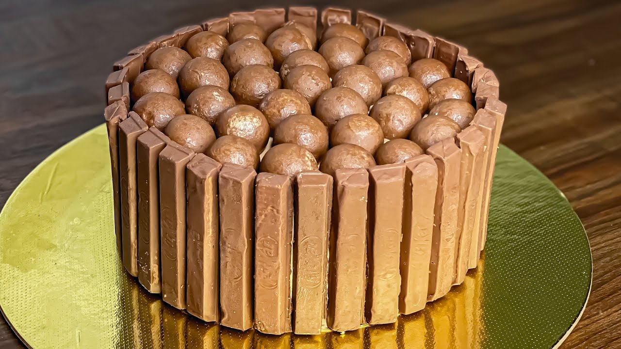 KitKat Cake Recipe | Chocolate Cake Without Oven | Chocolate Cake | KitKat Cake | Birthday Cake