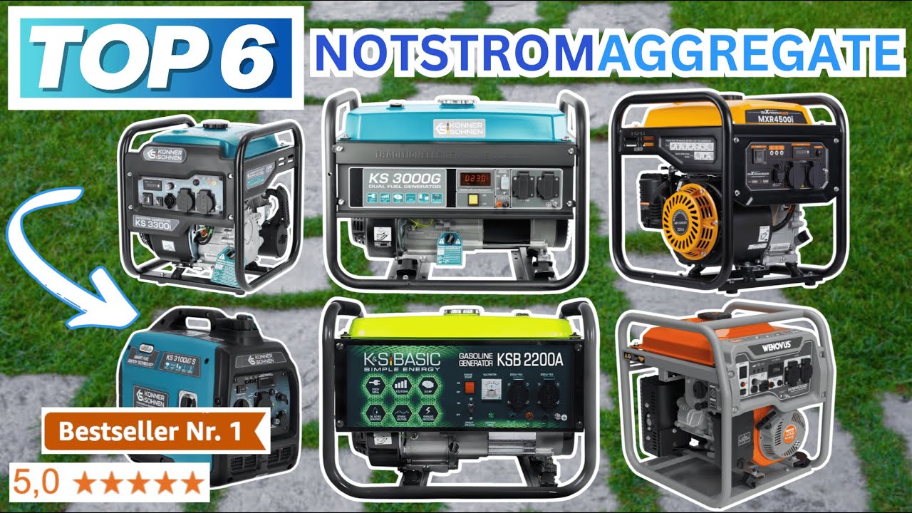 Beste NOTSTROMAGGREGATE (Testsieger 2026) | Top 6 Notstromaggregate Vergleich