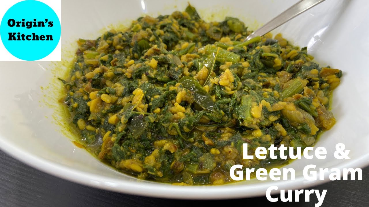 Lettuce and Green Gram Curry Recipe | Simple Home Made Recipe | Origin’s Kitchen