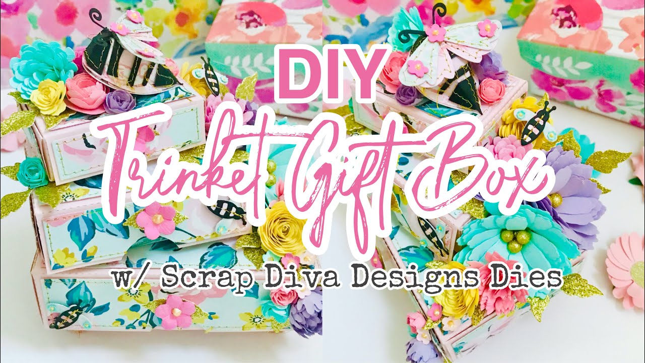 DIY 3 Tiered Trinket Box ft. ScrapDivaDesigns.com