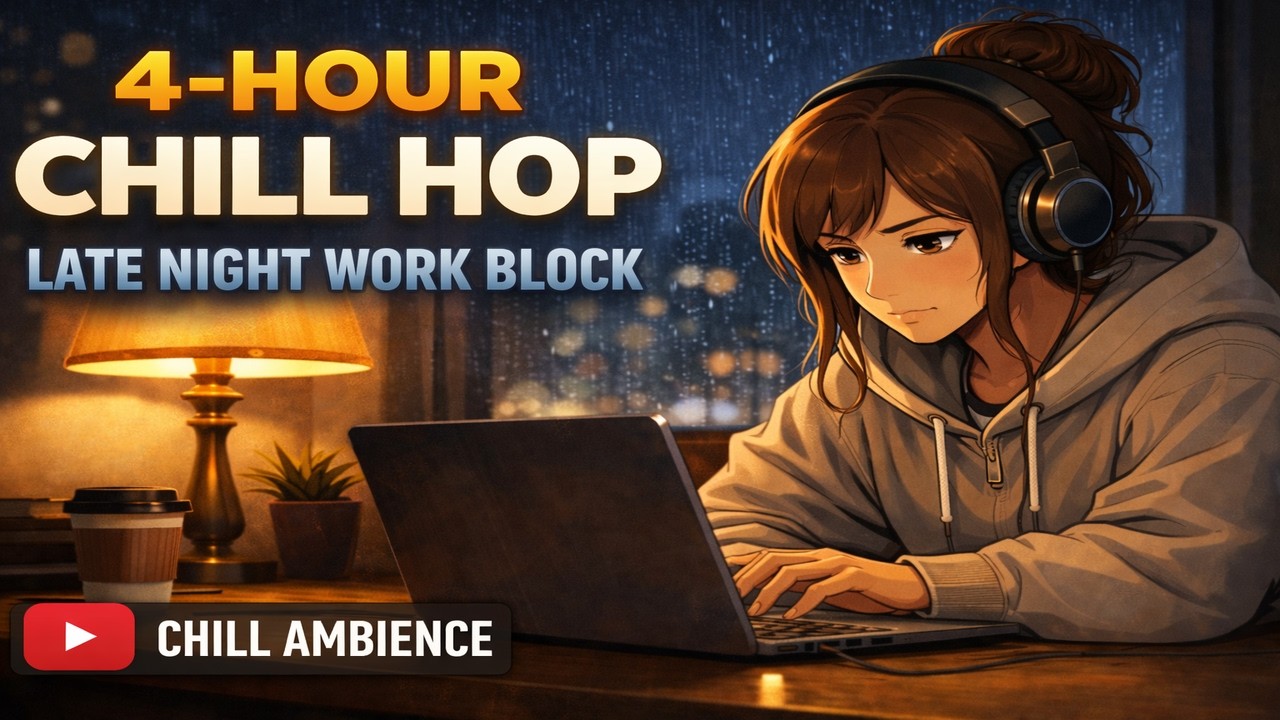 4H Chill Hop Focus – Deep Work Lo-Fi Beats for Study & Coding
