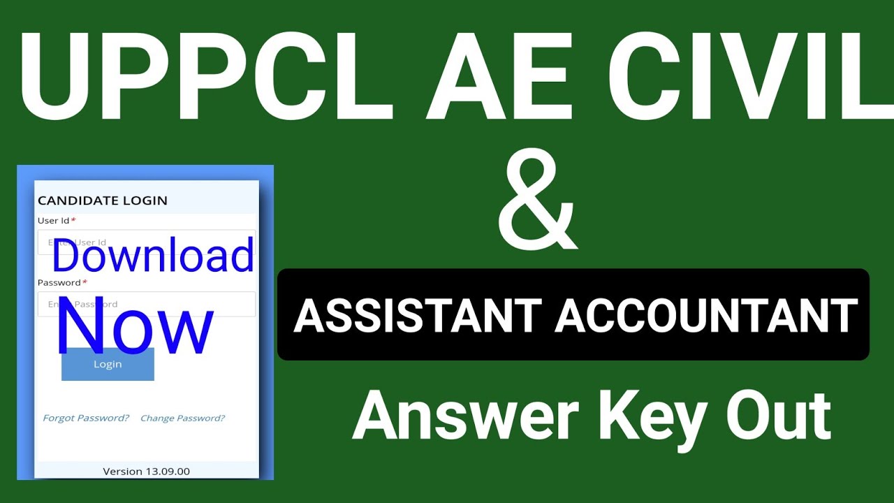Uppcl Ae Civil Answer Key Out||Uppcl Assistant Accountant Answer Key Out|Uppcl Ae Civil ResponsecKey