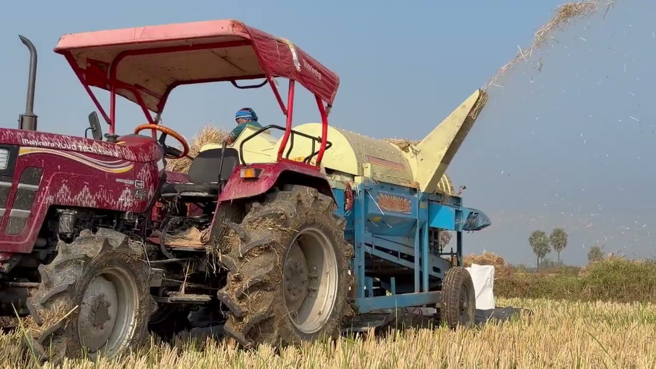 vardhaman thresher work with mahindra 585 4wd