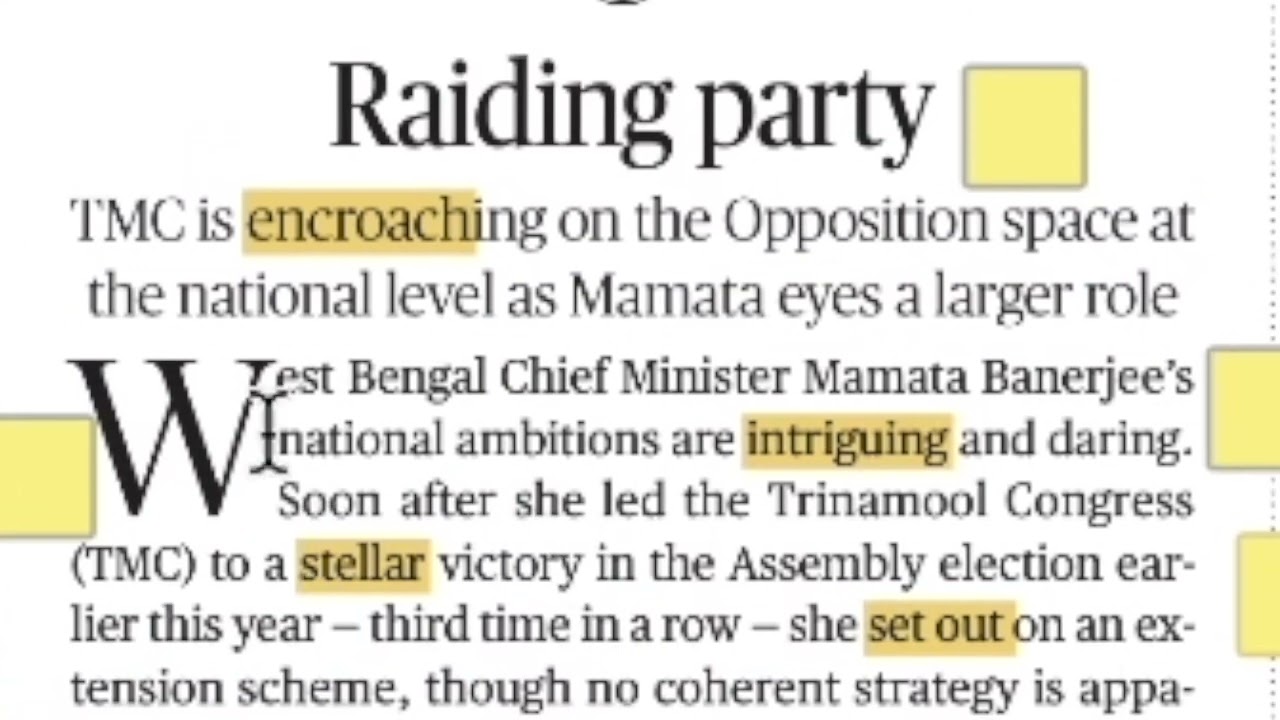 Stellar | Intrigue | Encroach | Vocabulary from Newspaper | Part-14