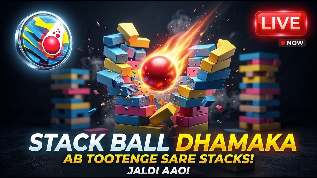 🔴 STACK BALL LIVE 🔥 | Aaj Sabhi Stacks Todenge! Ultimate Gameplay #live  #shortslive