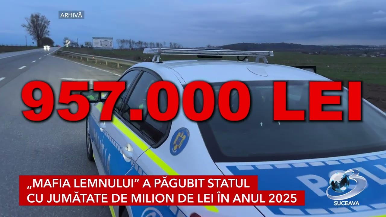 „Mafia lemnului” a păgubit statul cu jumătate de milion de lei în anul 2025