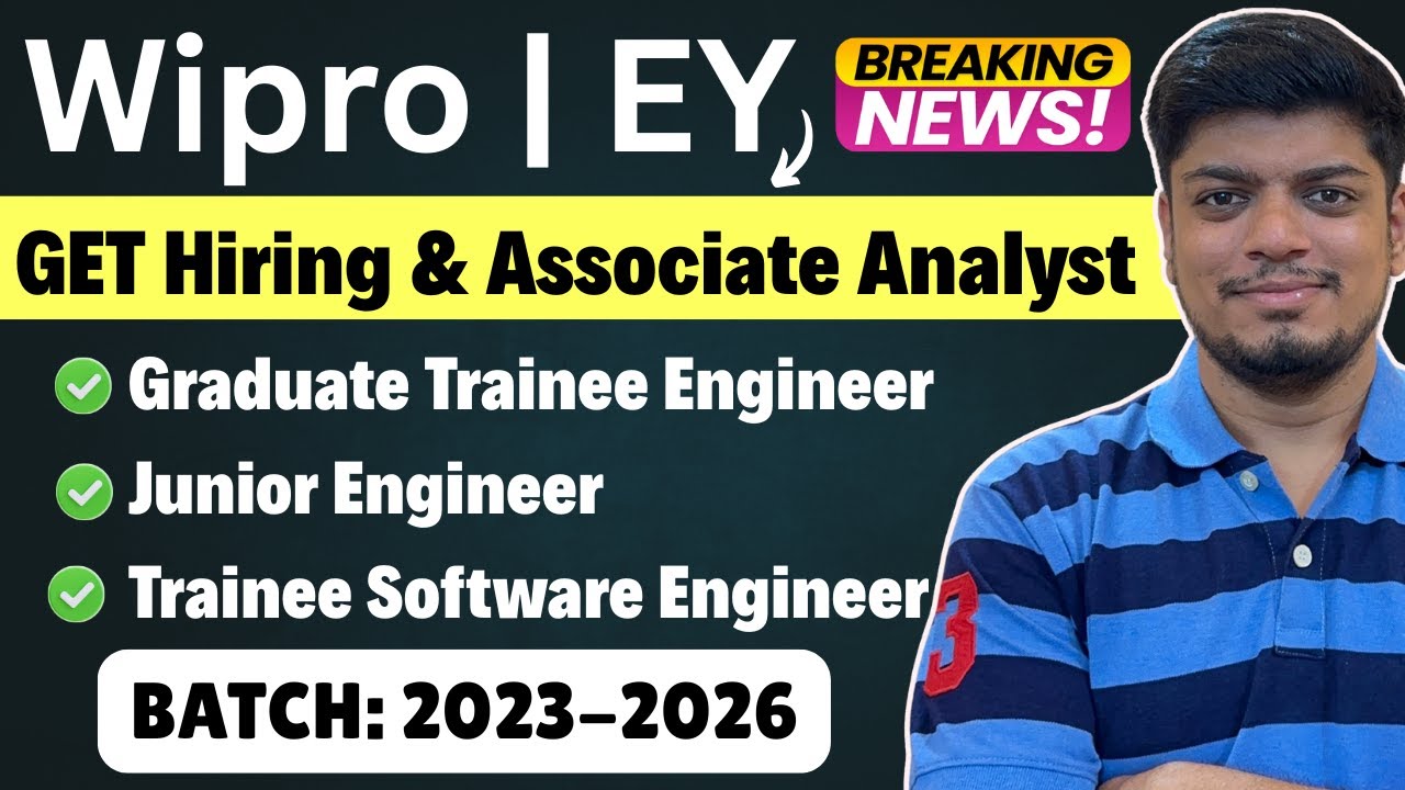 🔥Wipro GET & EY AA Hiring | Freshers Hiring | IBM ASE Mass Hiring | Off Campus 2023-2026 BATCH