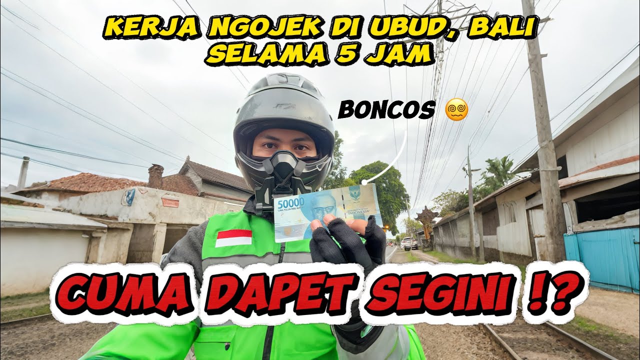 Kerja ngojek di Bali selama 5 Jam