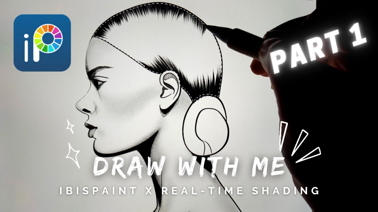 Draw With Me~ [Ep.4] | Pencil Drawing Style Shading | Real-Time Drawing on Ibispaint X ( Part 1)