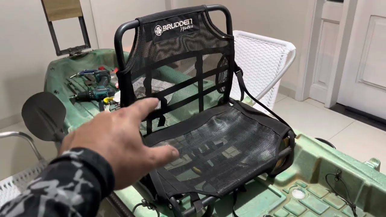 MELHORIA NO ENCOSTO DA CADEIRA DOS CAIAQUES BRUDEN|-ENCOSTO CAINDO PARA FRENTE NUNCA MAIS.RESOLVIDO!