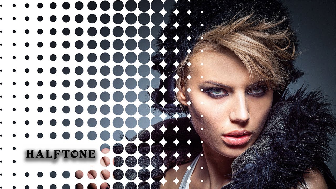 Photoshop Tutorial How To Create Dotted Halftone Pattern Effect